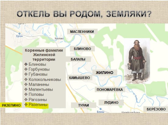 деревня Разепино на карте